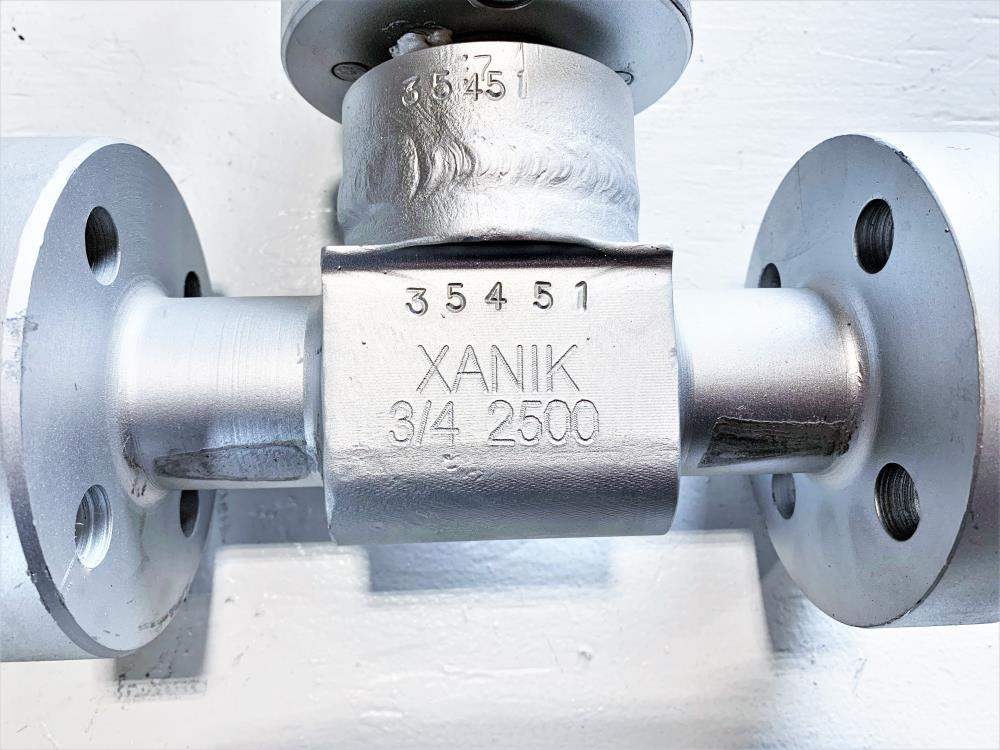 Xanik 3/4" 2500# A105 Gate Valve, Fig# 3/4"-5S25J-B105-5-R-H